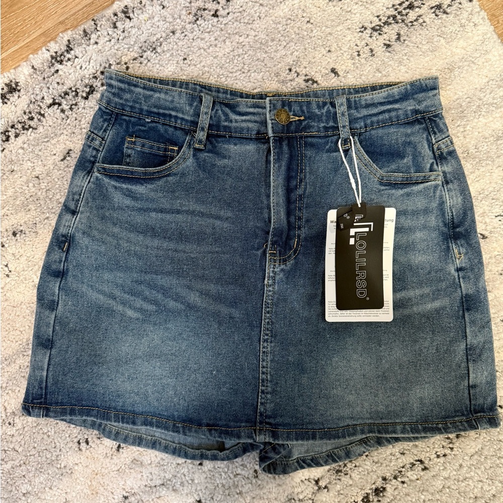 Blue Denim Skort